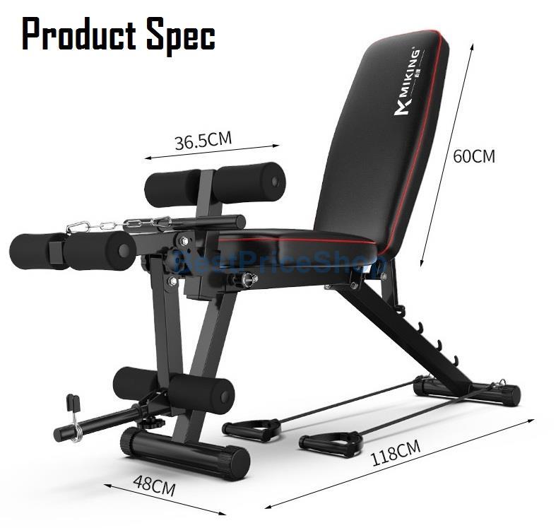 Master Six Power Gym Sit Up Dumbbell Bench Press Workout Chair Mk 35d