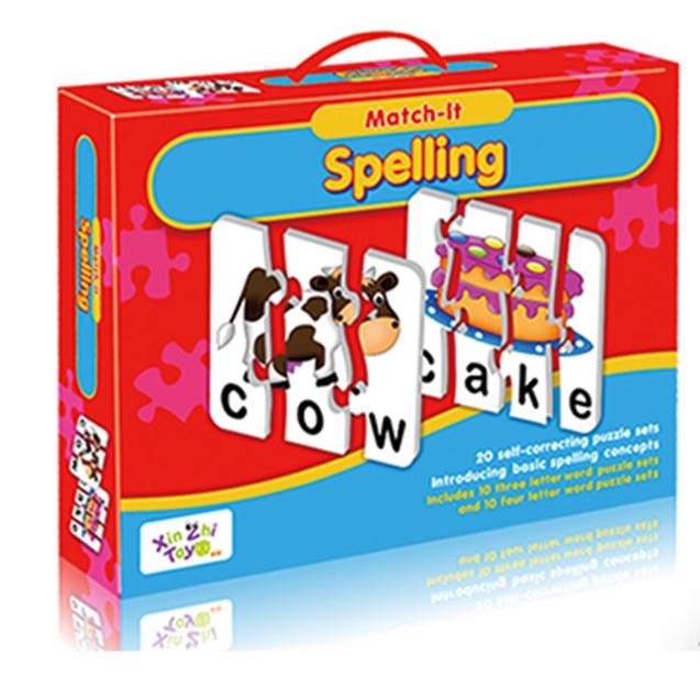 Match It Spelling 24 Puzzles