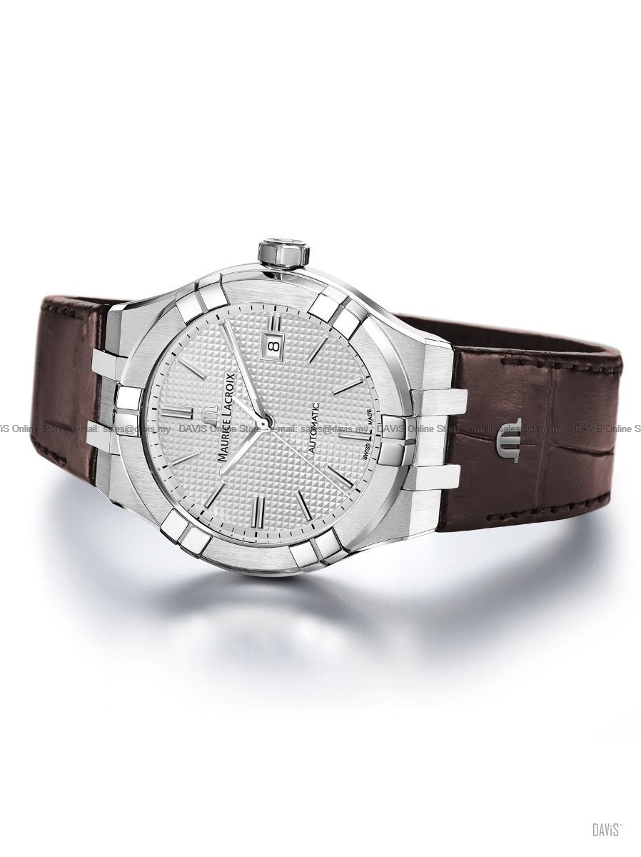 MAURICE LACROIX AI6008-SS001-130-1 AIKON Automatic 42mm Leather Brown