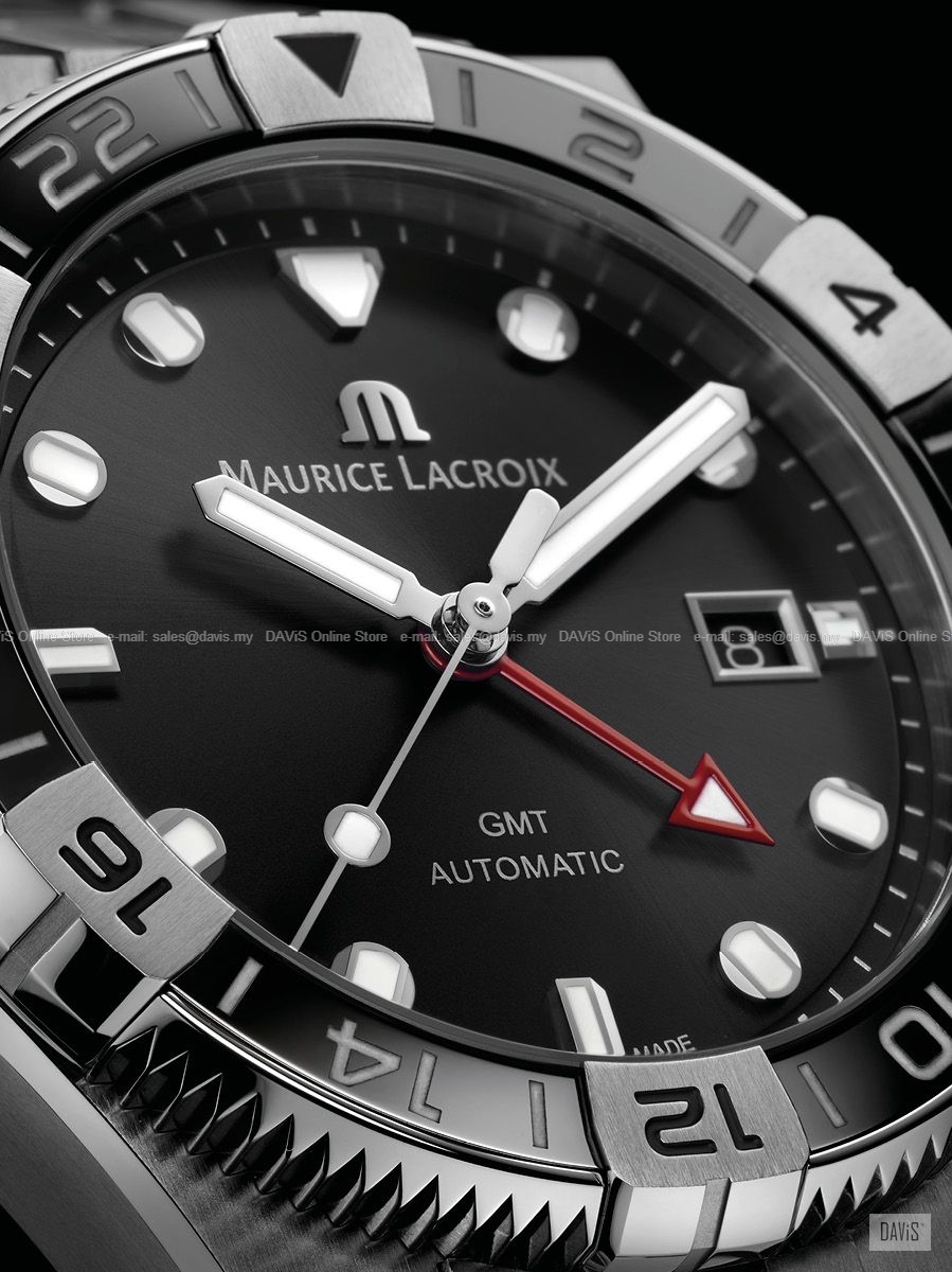 MAURICE LACROIX AI6158-SS00F-330-A Aikon Venturer GMT 43mm Black