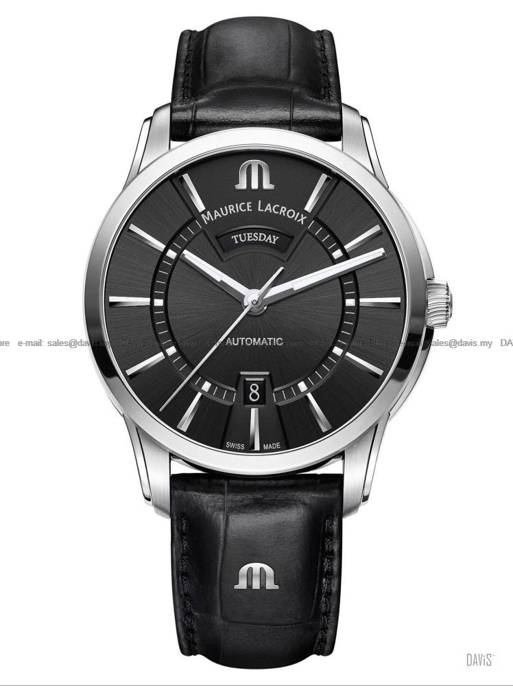 MAURICE LACROIX PT6358-SS001-330-1 Pontos Day Date 41mm Leather Black