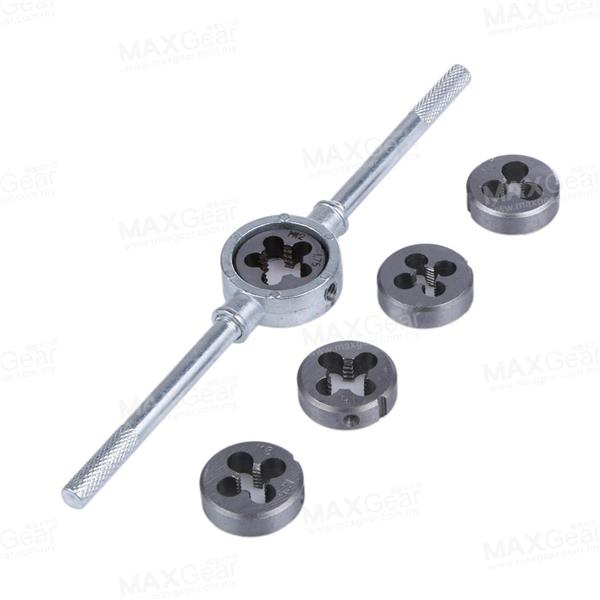 MAXGEAR 12 pcs Metric Tap Dies Set Screw Bolt Metal Tools Bit Set MAXGEAR 12 pcs Metric Tap Dies Set Screw Bolt Metal Tools Bit Set