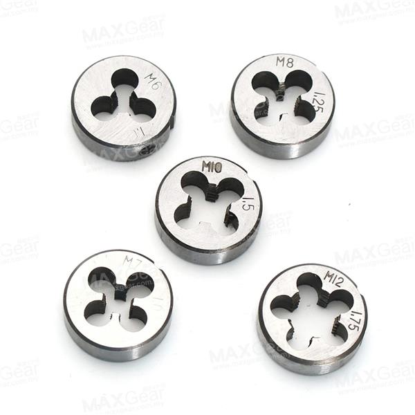 MAXGEAR 12 pcs Metric Tap Dies Set Screw Bolt Metal Tools Bit Set MAXGEAR 12 pcs Metric Tap Dies Set Screw Bolt Metal Tools Bit Set