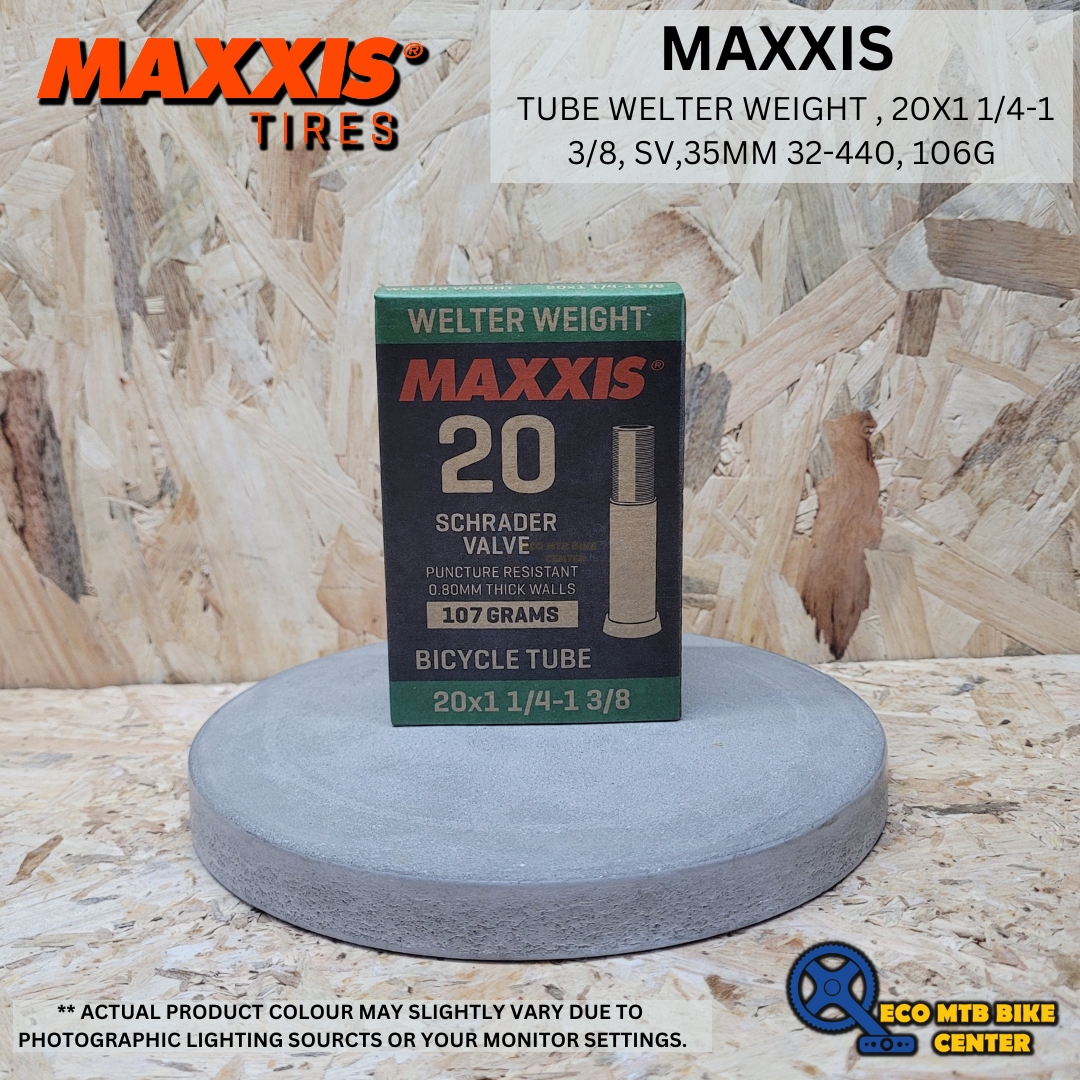 MAXXIS TUBE WELTER WEIGHT 20X1 1/4-1 3/8, SCHRADER VALVE 35MM 32-440,