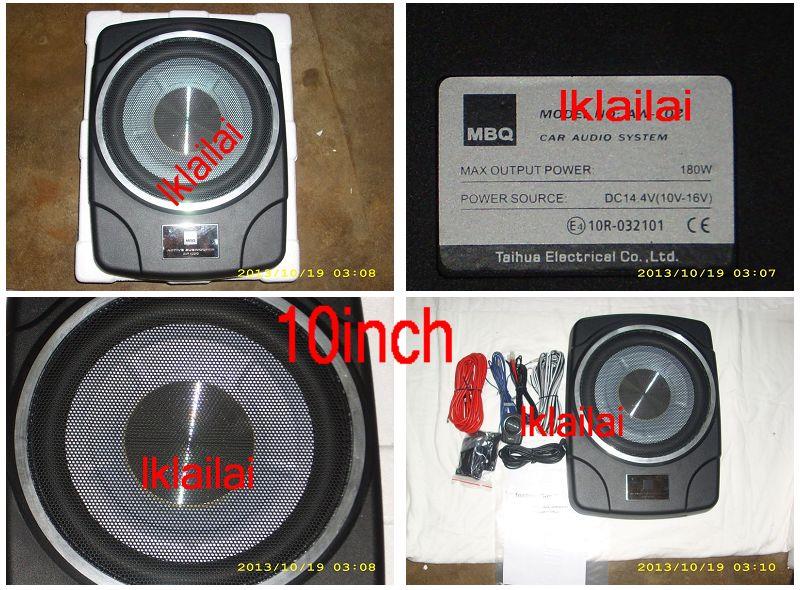 Mbq Audio 10 10inch Underseat Active Subwoofer