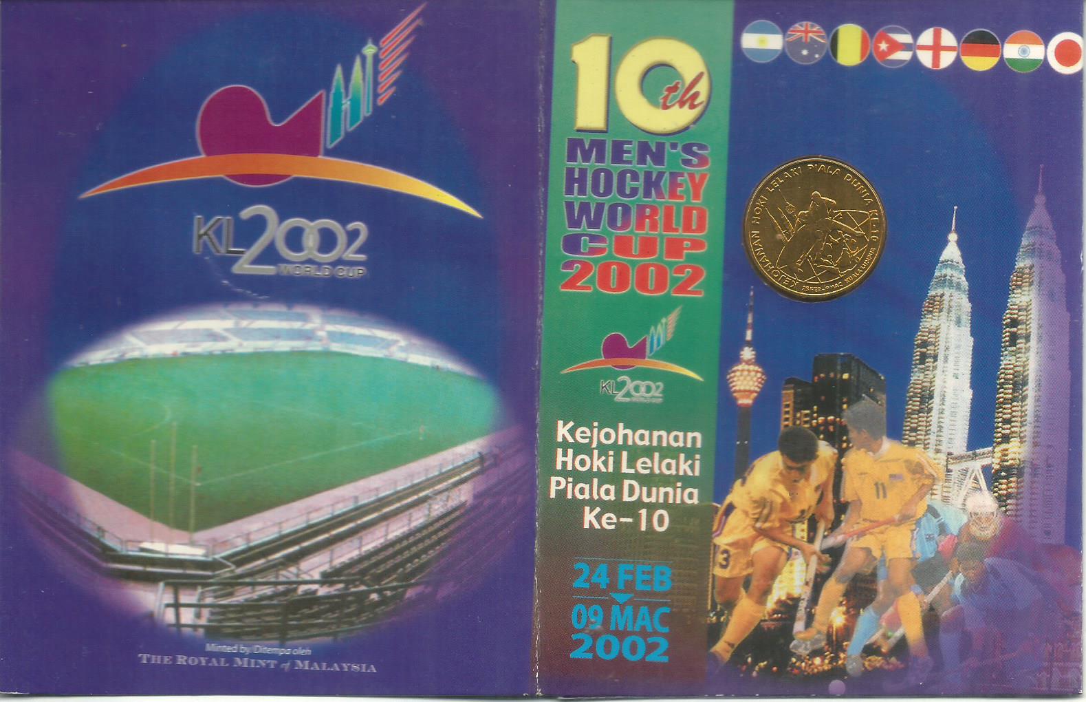 MC-20020224F MALAYSIA 2002 10TH MEN&#39;S HOCKEY WORLD CUP 2002