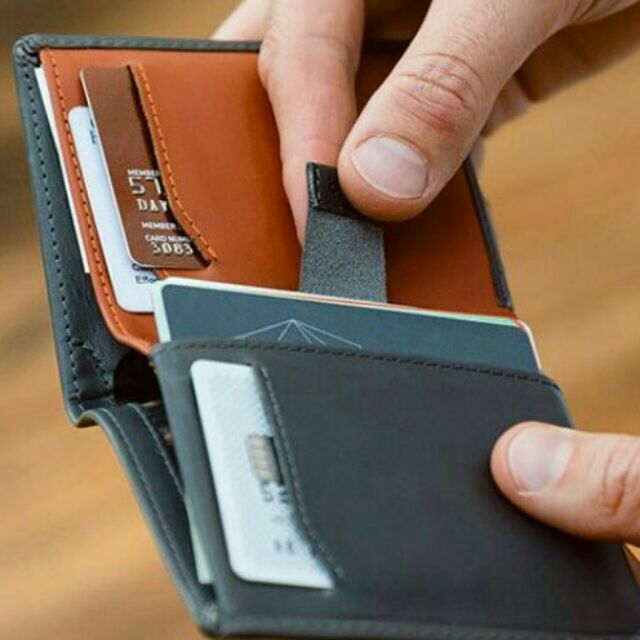 Men Genuine Premium Leather Wallet Minimalist RFID Blocking