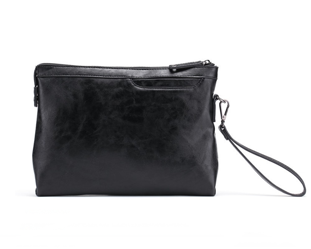 MEN Leather Purse Wallet Pouch Clutch Sling Bag Business Handbag 143