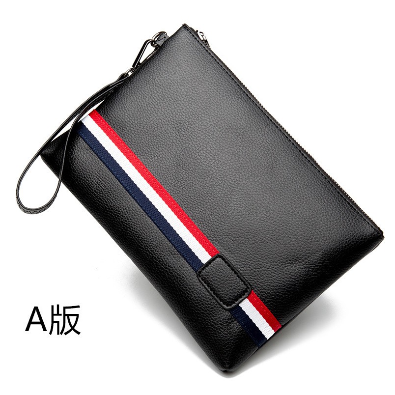 MEN Premium Genuine Leather Purse Wallet Pouch Clutch Bag