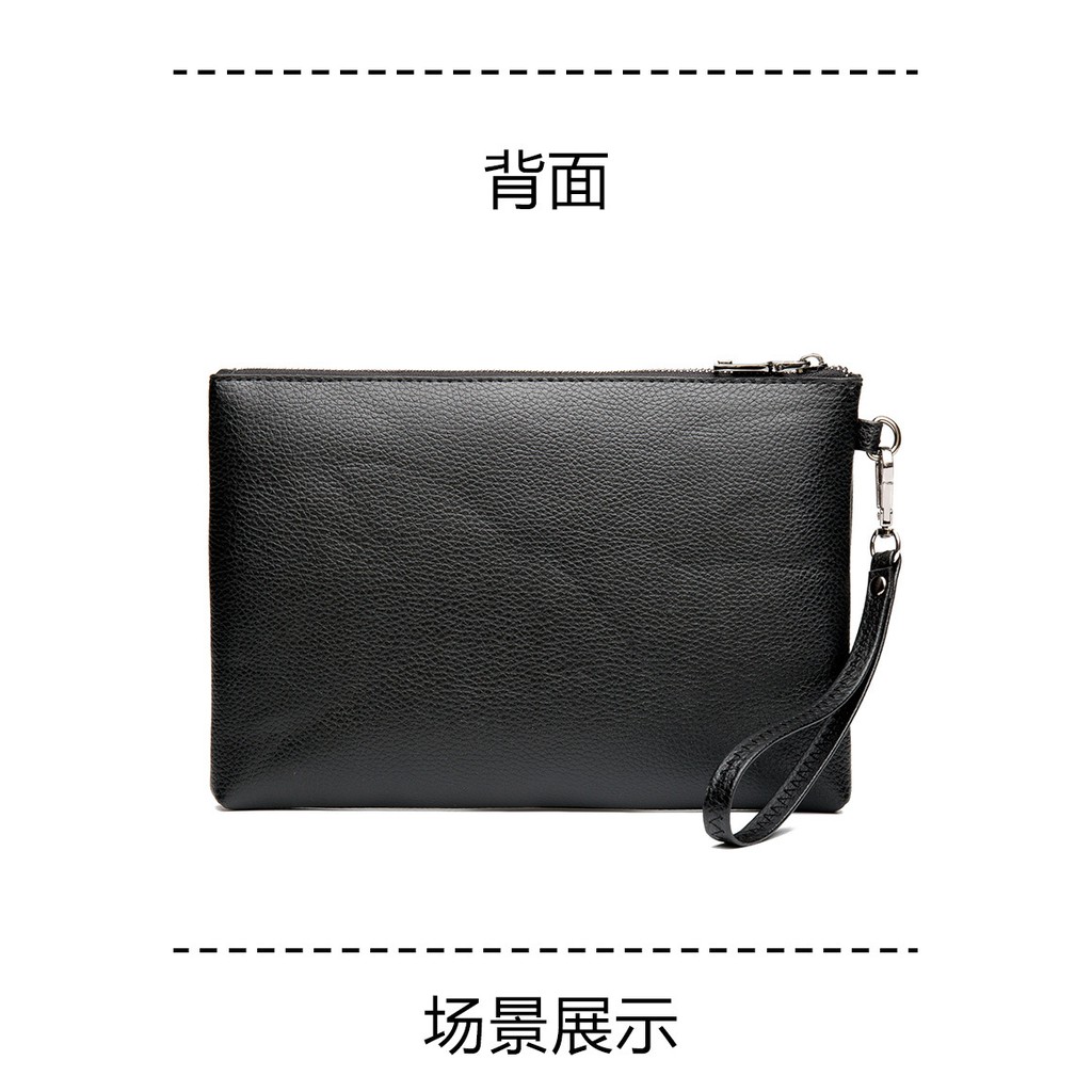 MEN Premium Genuine Leather Purse Wallet Pouch Clutch Bag