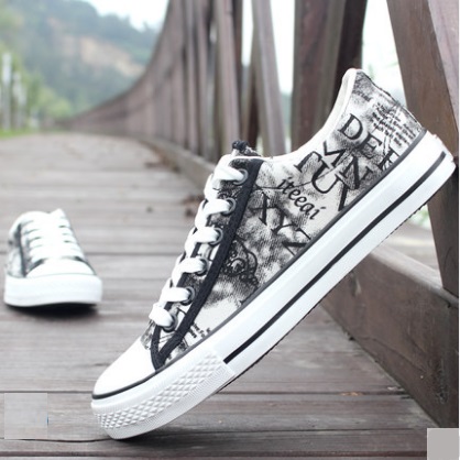 graffiti canvas shoes