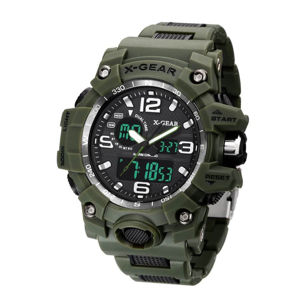 Men's Watches X Gear Original Waterproof Green Army