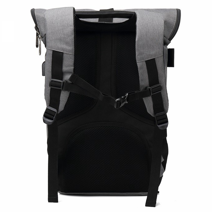 Men Stylist Rolltop Anti Theft Travel Laptop Backpack School Bag