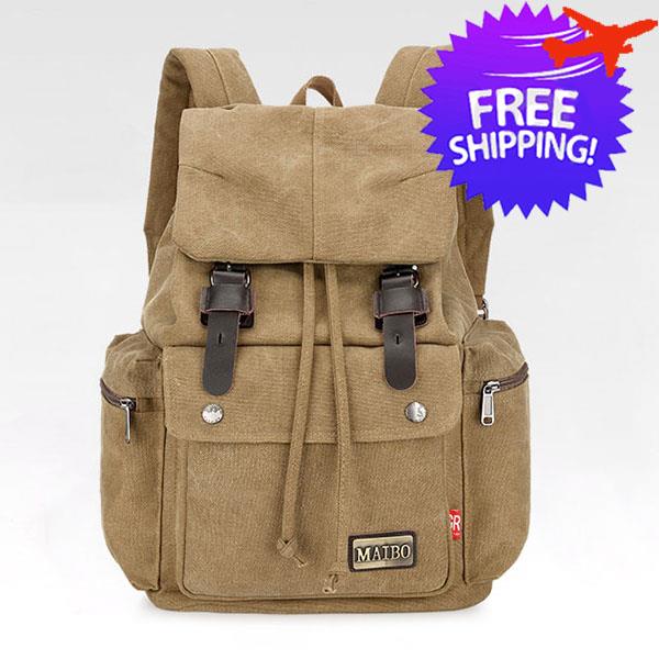 canvas back bag