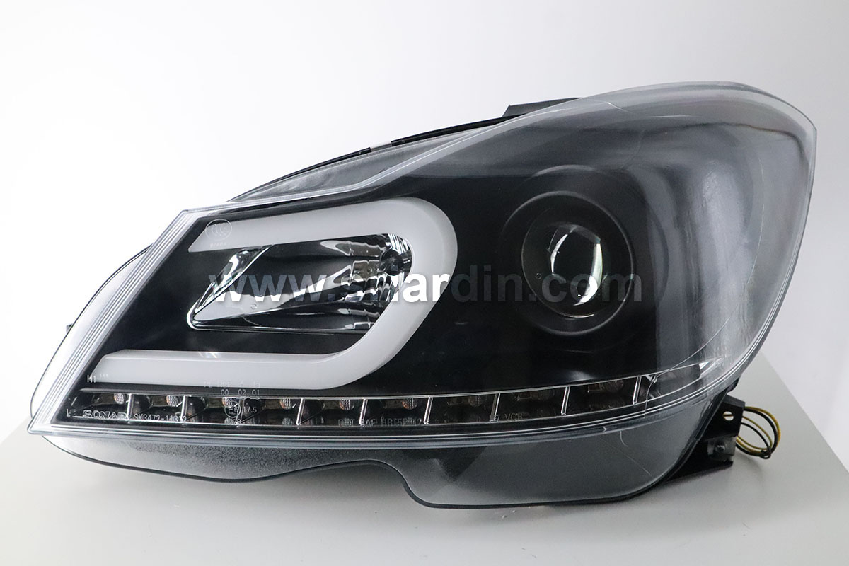 Mercedes Benz W204 12-15 Projector Headlamp w Light Bar