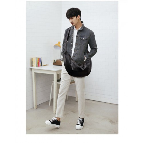 Messenger Bag MEN Leather Sling Multipurpose Durable Business Trendy Fashion C