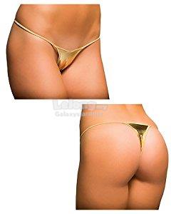 Metallic Shiny Panty Thong-V String-G Knicker-T Back-Latex-PU Leather