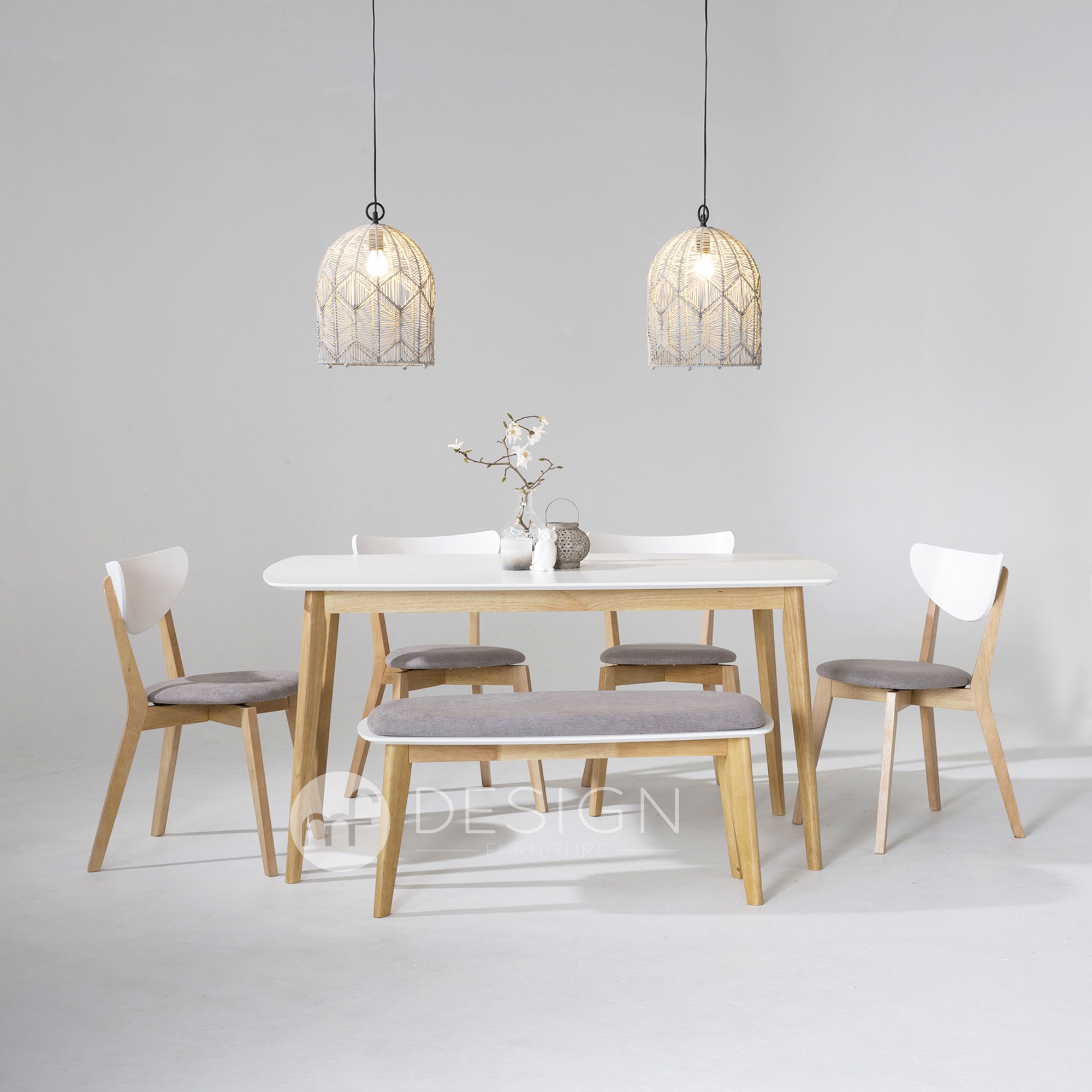 Mf Design Estonia Natural Wood Table End 5 27 2019 2 10 Pm Mf Design Estonia Natural Wood Table 4 Chairs 1 Bench Chair Dining Set