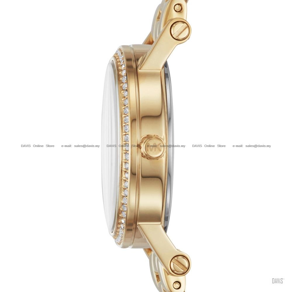 MICHAEL KORS MK3682 Petite Norie 3-hand Glitz SS Bracelet Gold