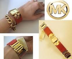 michael kors leather strap bracelet