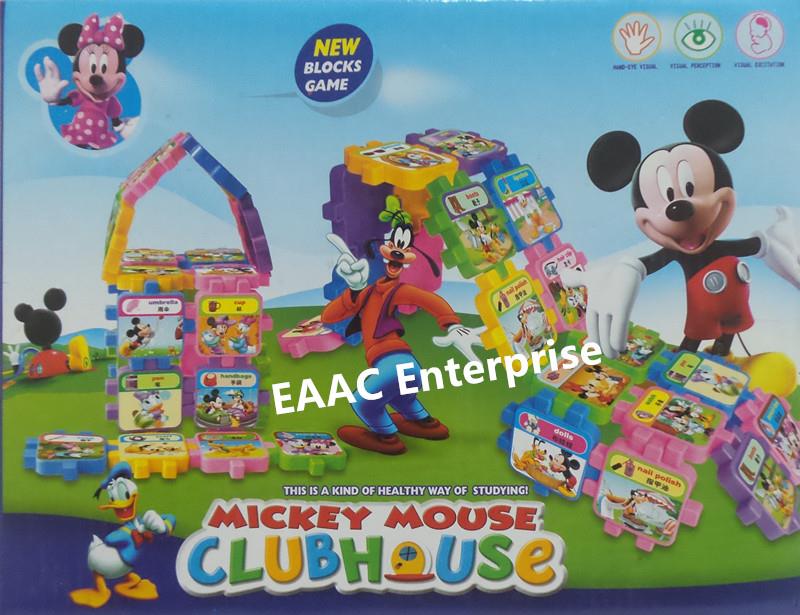 Micky Mouse ABC Building Blocks Educational Kids Toys Fun 