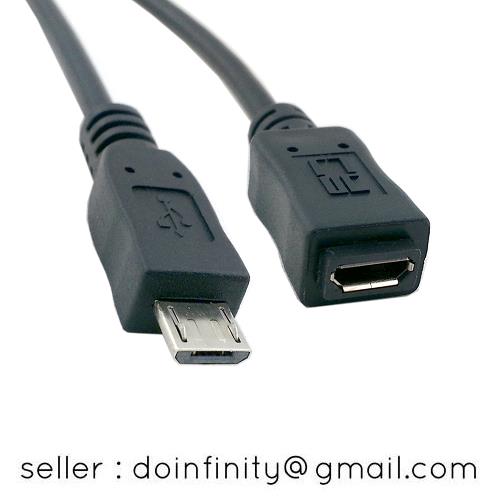 micro usb male to micro usb female extension cable