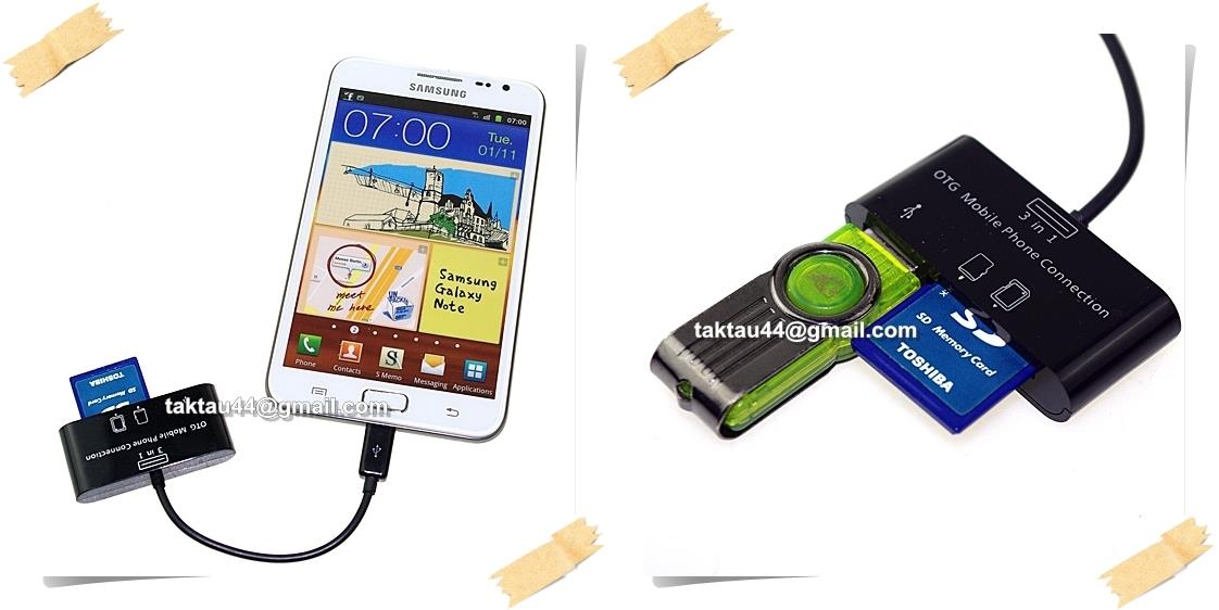 Micro USB OTG card reader Hub | Samsung HTC Lenovo LG Huawei Android 