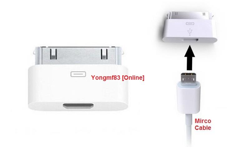 Micro USB To 30 Pin Lightning Conne (end 6/18/2019 11:15 PM)