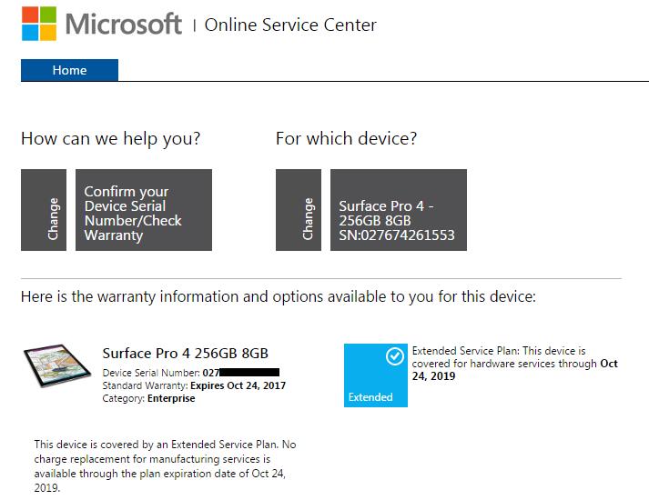 Microsoft Surface Pro Serial Number Check