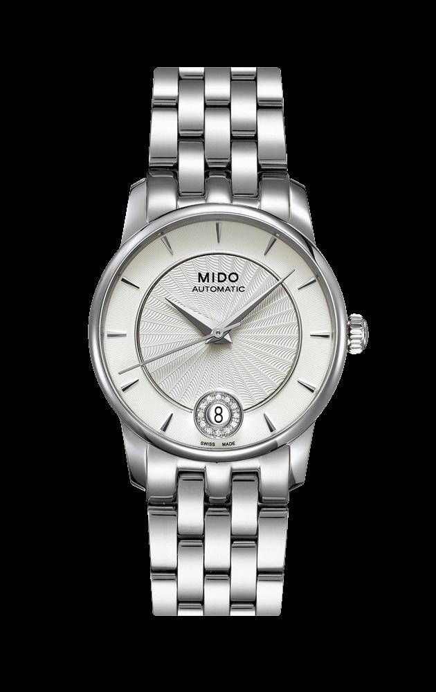 MIDO M007.207.11.036.00 BARONCELLI II Lady Auto Diamonds bracelet silv