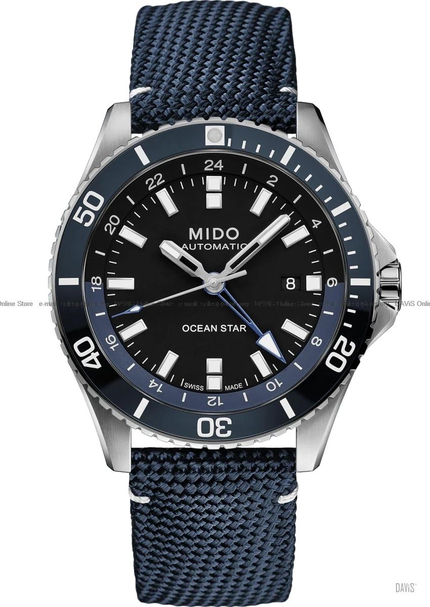 MIDO M026.629.17.051.00 OCEAN STAR GMT Gent Automatic Fabric Blue
