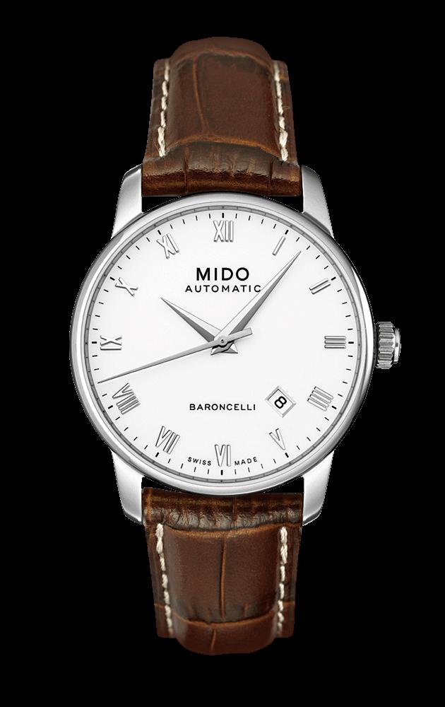 MIDO M8600.4.26.8 BARONCELLI II Gent Automatic leather white