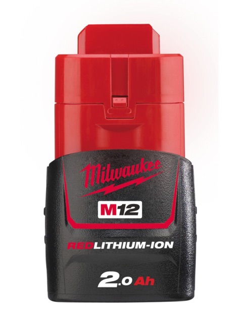 MILWAUKEE M12 2.0AH RED LITHIUM-ION BATTERY