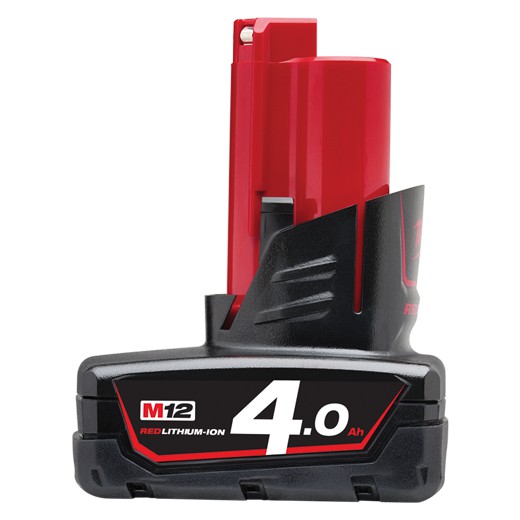 MILWAUKEE M12 4.0AH RED LITHIUM-ION BATTERY