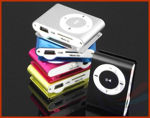 Mini Clip MP3 Player With Earphone USB With Micro SD/TF Card Slot