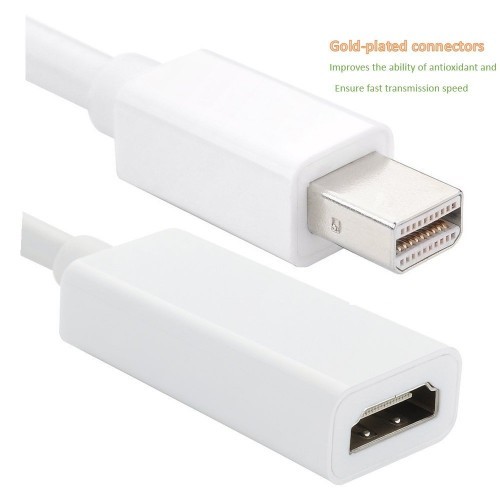 Mini DP Thunderbolt Display Port To HDMI Adapter For Macbook To TV