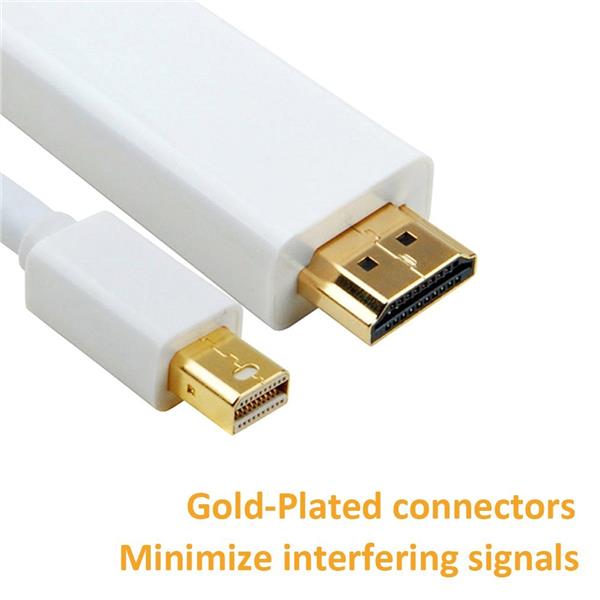 Mini DP Thunderbolt Display Port to HDMI Cable 1.8m for Macbook to TV