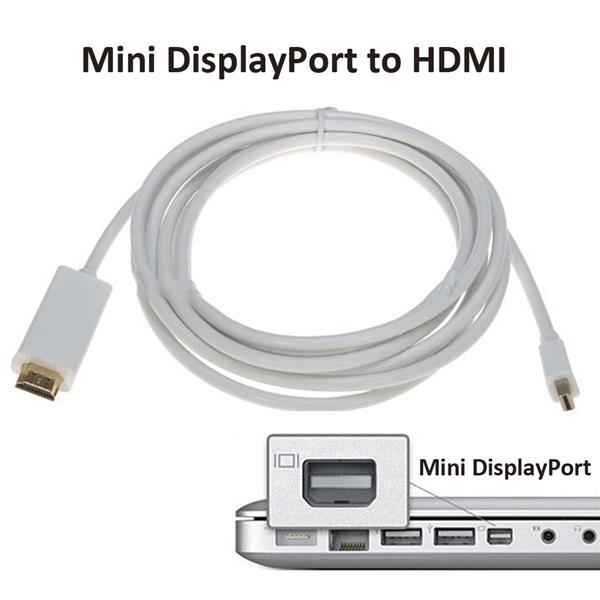Mini DP Thunderbolt Display Port to HDMI Cable 1.8m for Macbook to TV