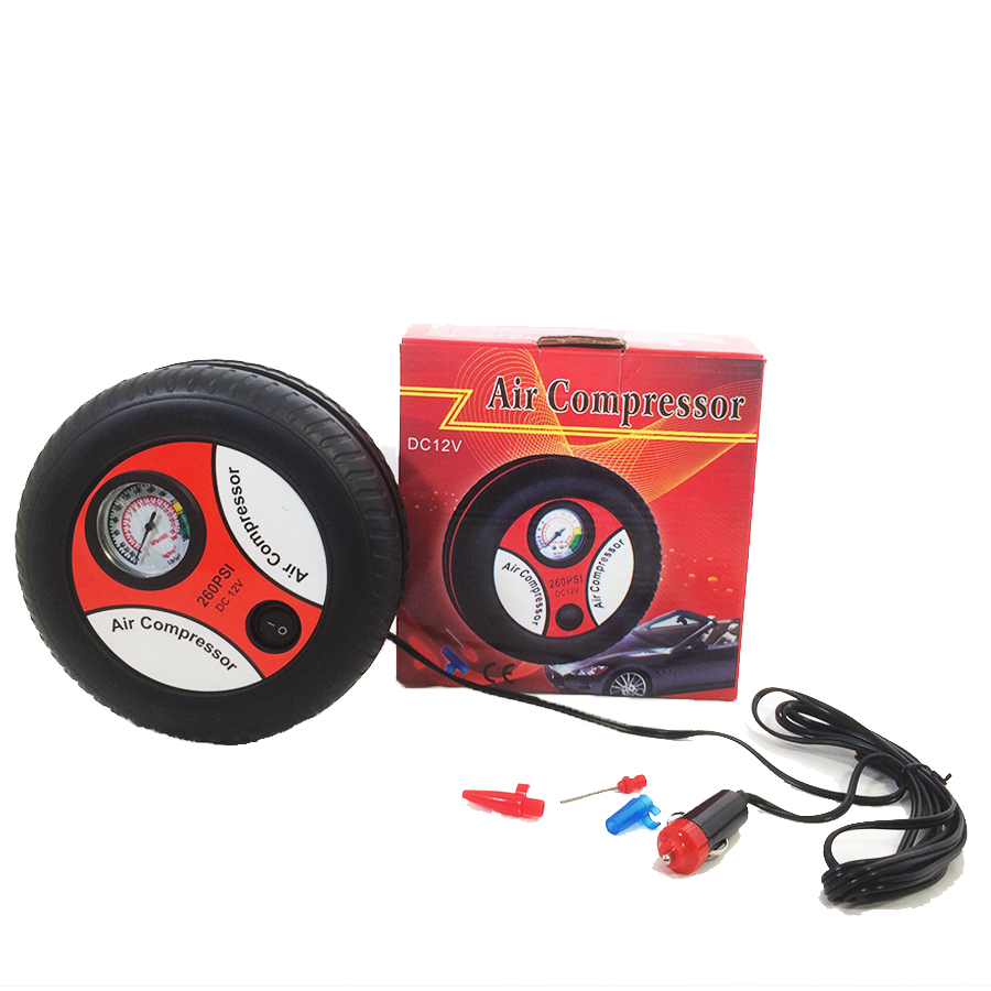 Mini Portable Auto Car Pump Tire Tyre Inflator Air Compressor 12V