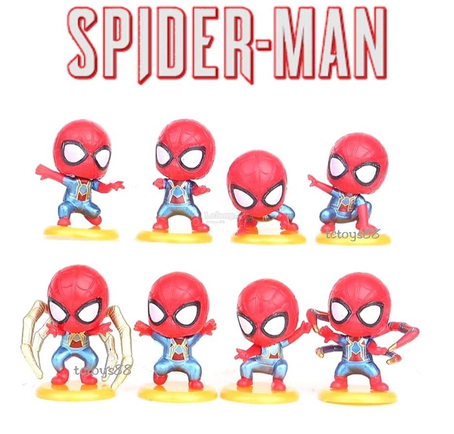 miniature spider man figures