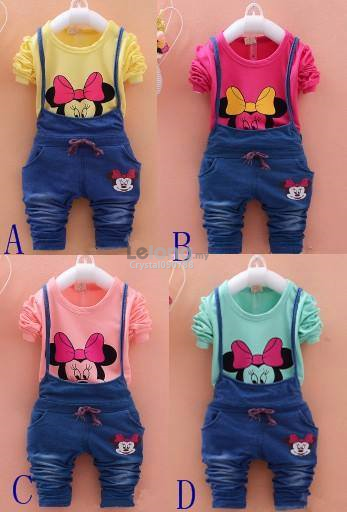 Minnie Mouse Shirt + Jumpsuit Set