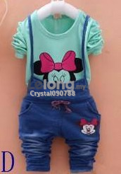 Minnie Mouse Shirt + Jumpsuit Set