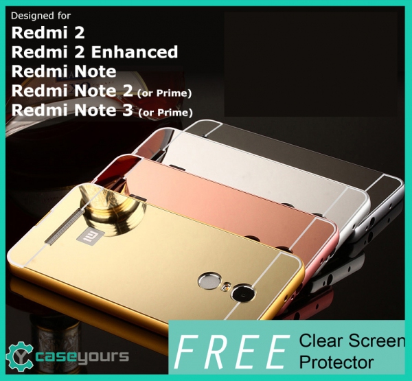 Mirror Aluminium Xiaomi Redmi Note 2 3s 3 4 Pro Metal Bumper Case Cove. ‹ ›
