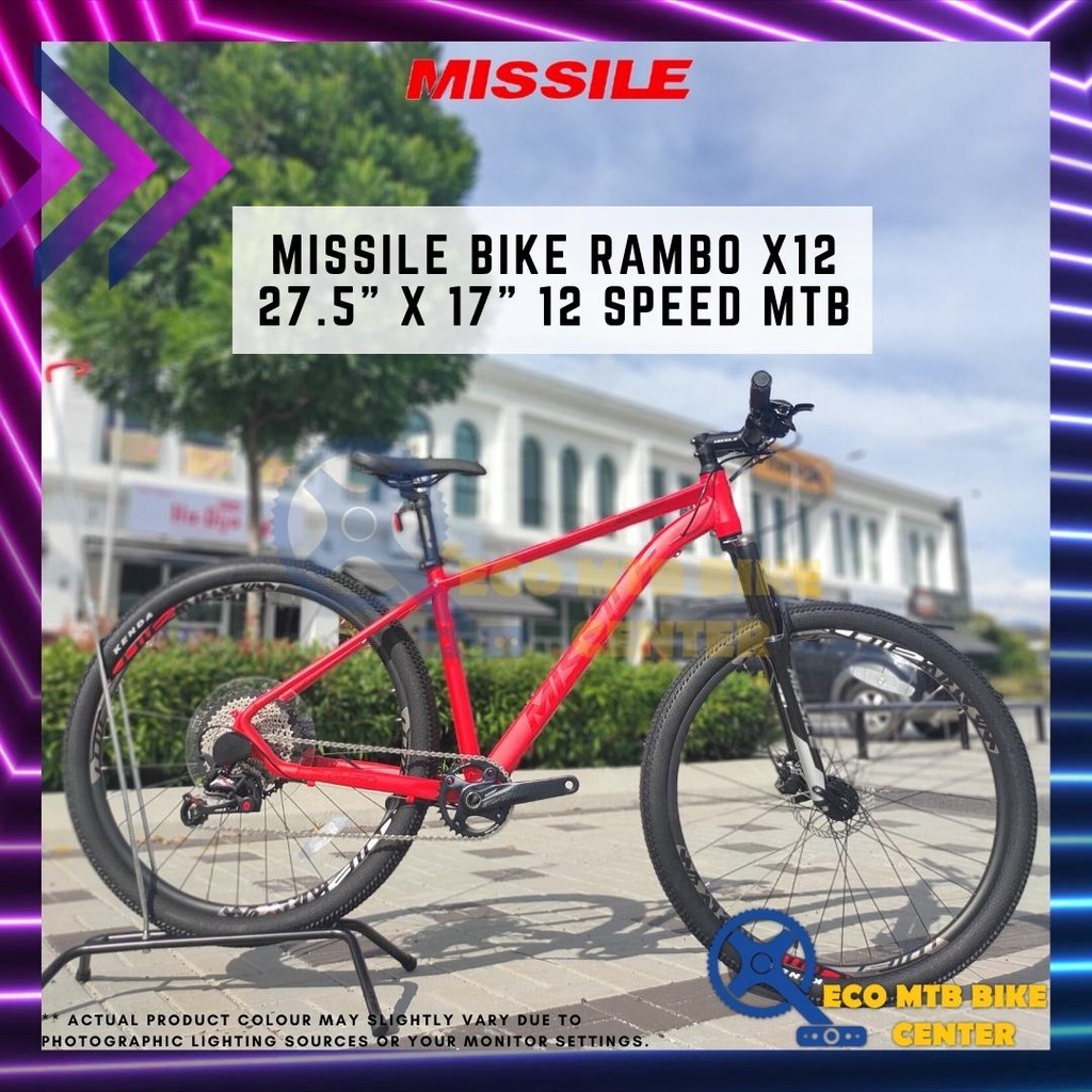 MISSILE Bike Rambo X12 27.5&quot; x 17&quot; 12 Speed MTB