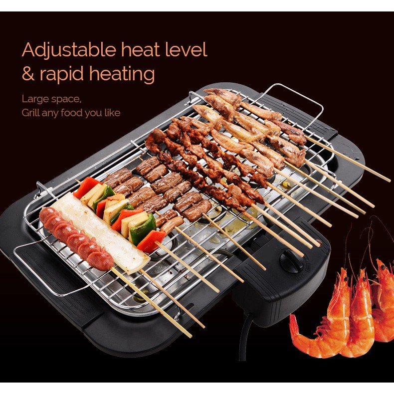 Mitoyos Electric Smokeless Grill Barbeque Korean BBQ Pan Teppanyaki Cookware S