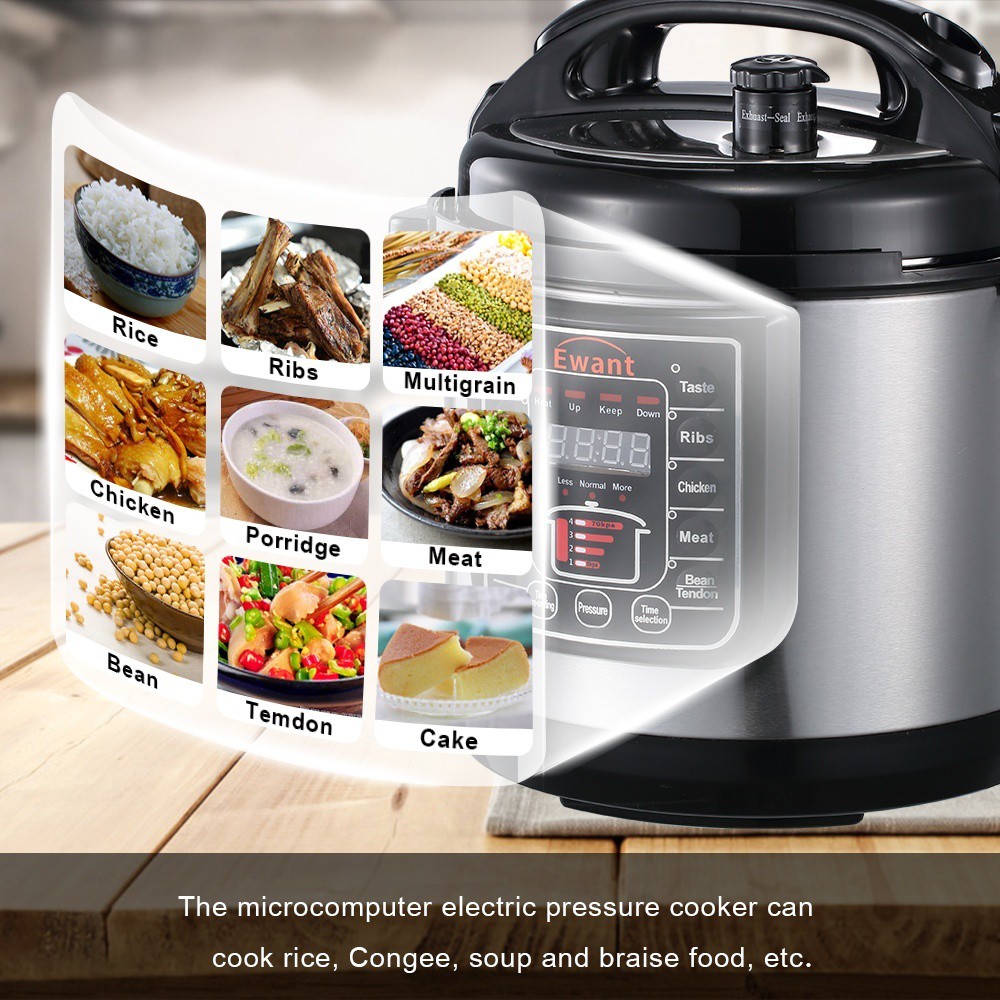 MMX Ewant Multi-Functional Electric Pressure Cooker 6L With Two Inner Pot