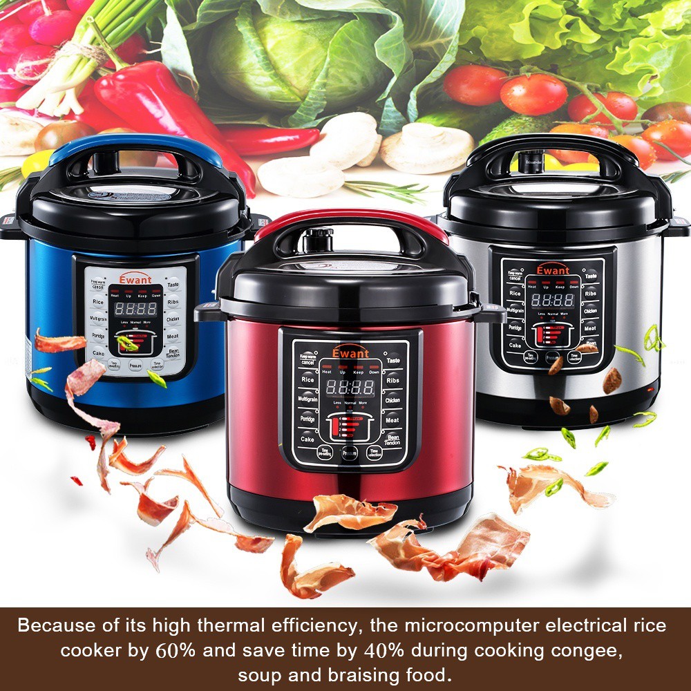 MMX Ewant Multi-Functional Electric Pressure Cooker 6L With Two Inner Pot
