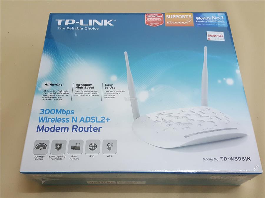 Instrumento Enfermedad infecciosa Descomponer Computers & Accessories Modem Router TP-Link TD-W8961N 300 Mbps ...