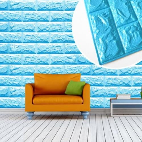 Modern Style 3d Multi Color Foam Wallpaper Bedroom Living Room Background Wall