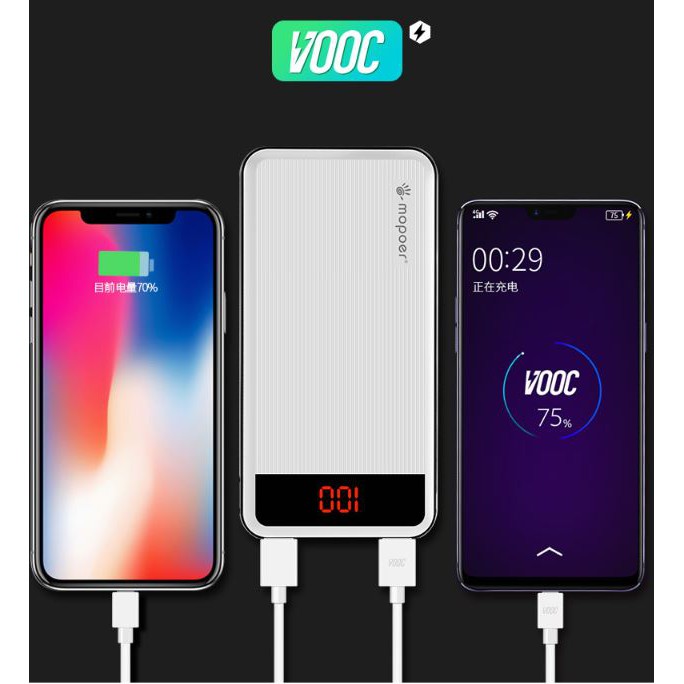 MOPOER OPPO VOOC ONEPLUS 3 5 5T 6 DASH CHARGE POWER BANK FAST CHARGE